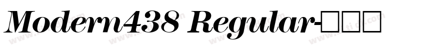Modern438 Regular字体转换